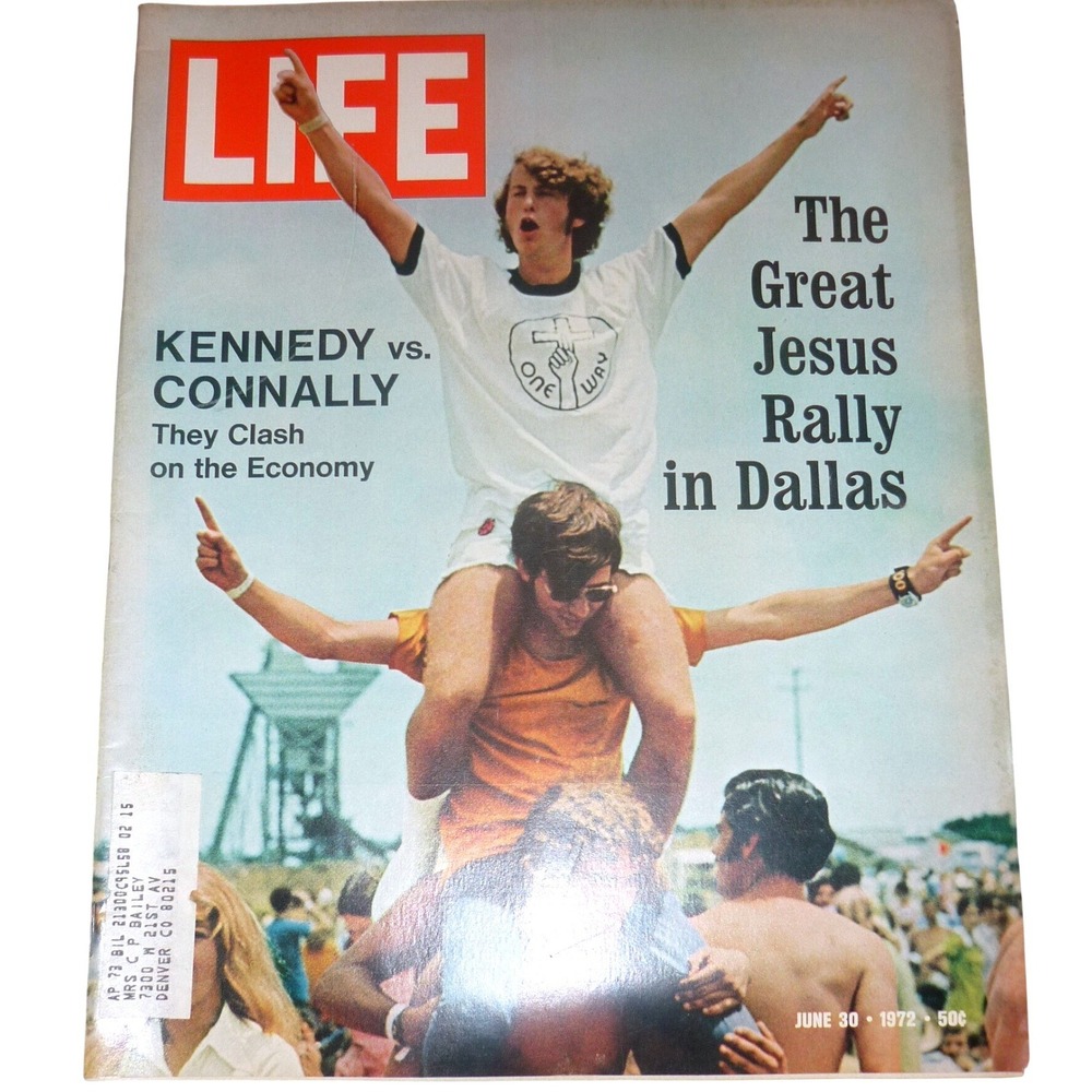 Vintage LIFE Magazine June 30 1972 Great Jesus Rally Dallas Kennedy vs Connally